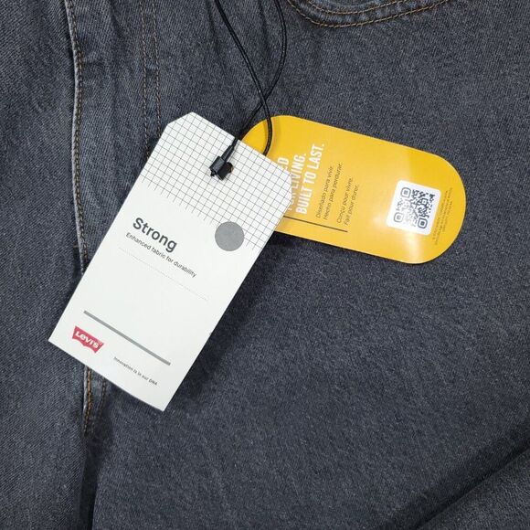 Levi's Super Baggy Skate Cordura Strong Jeans Gray Straight Leg Men's Size 32x34 - Picture 6 of 11